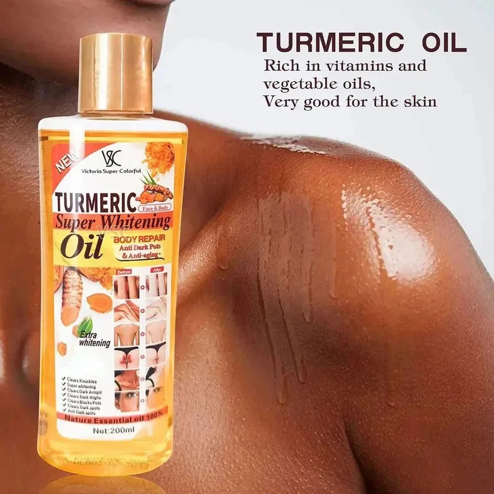 200ML Turmeric Essential Oil Facial Body Massage Moisturizing Diffuser Aromatherapy Face Body Care Smoothing Body face Skin Care 3