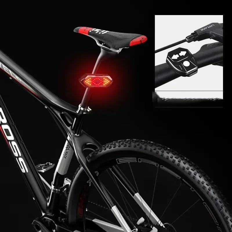 Bike Turn Signal Rear Light Led Indicator USB Rechargeable Tail Lamp Remote Control Warning Light for Bicycle Safety Accessories bike rear light