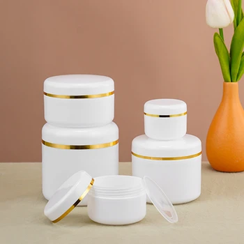 Barattoli con coperchi Bottiglia di plastica Contenitore per crema per cosmetici Barattolo piccolo all'ingrosso Scatole vuote per lucidalabbra Lattine di gel riutilizzabili 1