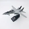 1:100 Scale F14 F-14B Tomcat Military Combat Aircraft Simulation Alloy Die Cast The Plane Model  Immutable Wing Collection Toys 2