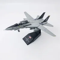 1:100 Scale F14 F-14B Tomcat Military Combat Aircraft Simulation Alloy Die Cast The Plane Model  Immutable Wing Collection Toys 2