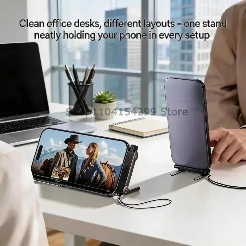 Portable Phone Stand with Built-In Fast Charging Cord