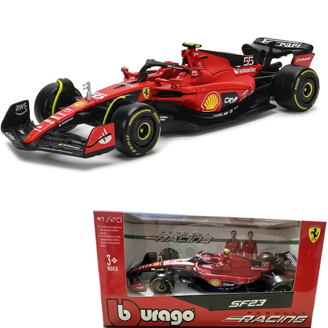 Bburago 1:43 Mercedes W14 Red Bull RB19 Ferrari SF23 Alpine A523 Alfa C43 F1 Model Formula Car Static Simulation Diecast Racing - SF23-55