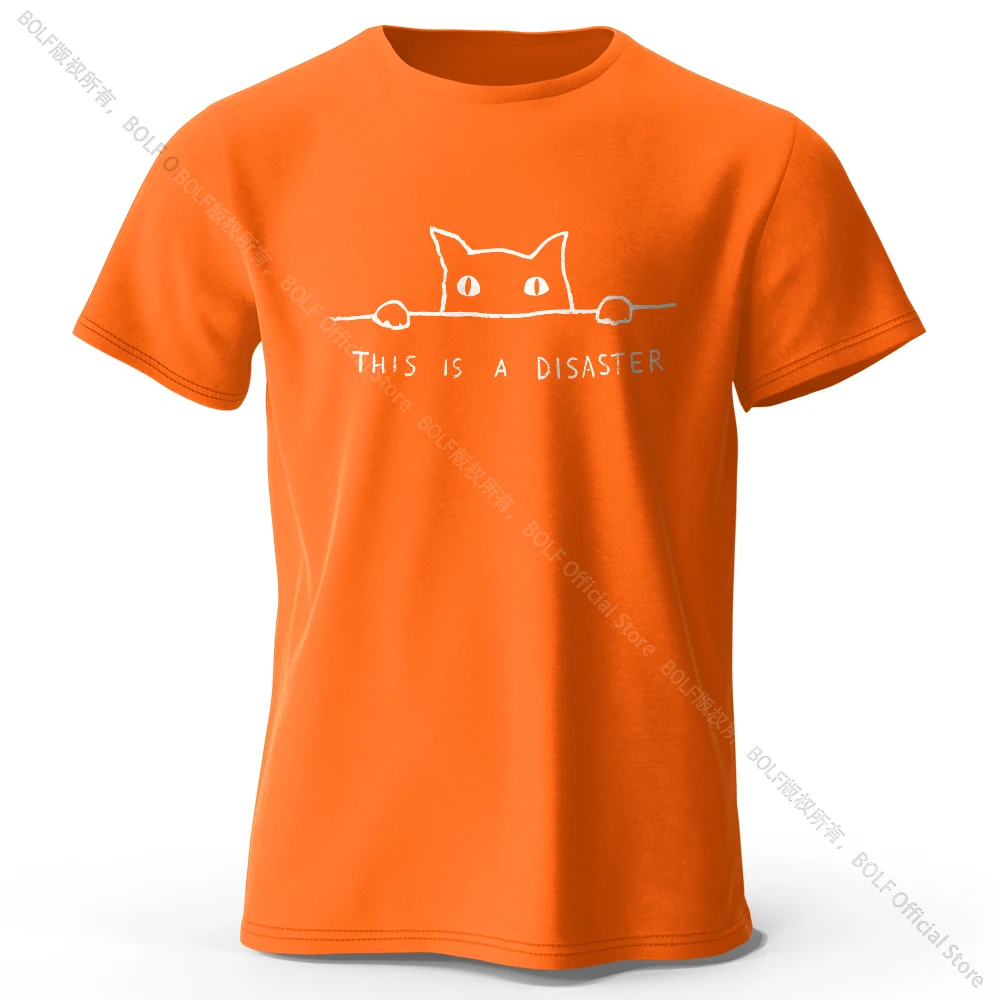 Elegant Minimalist Cat Line Art 100% Cotton Unisex Tee - Soft, Breathable Round Neck Short Sleeve