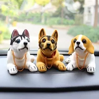 Car Ornaments Doll Husky Beagle St Bernard Shepherd Shake Head Dog Duck Decoration Auto Interior Accessories Cute Creative Gifts 1