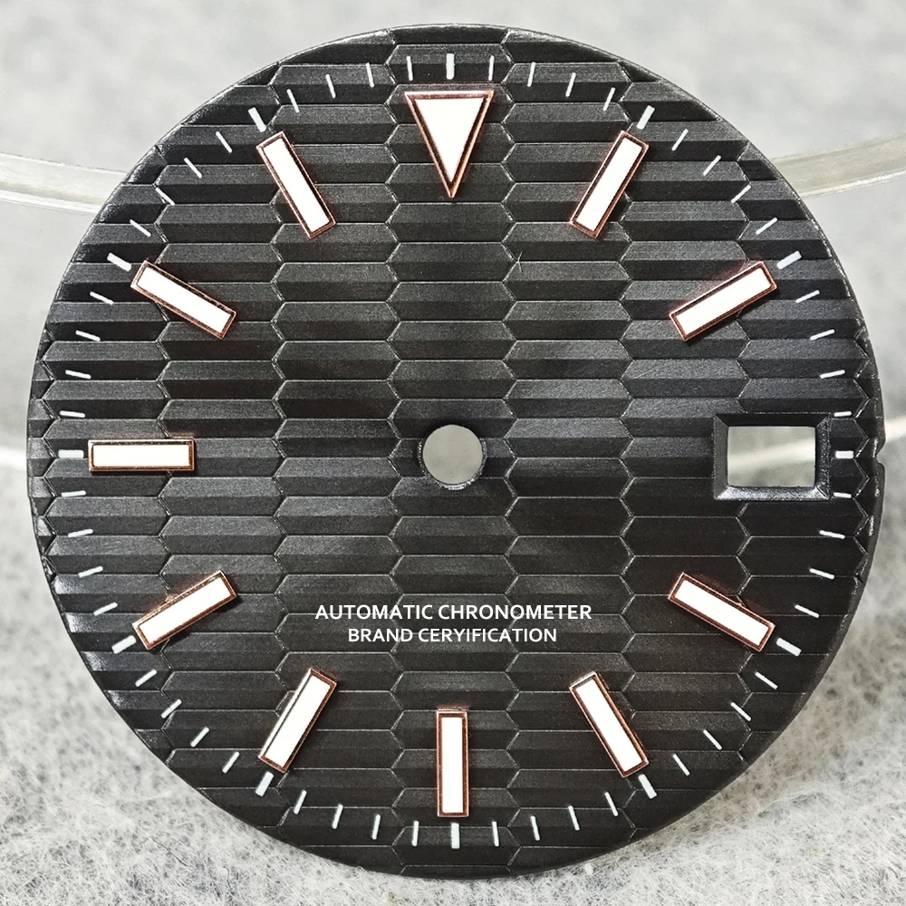 Green Luminous High-Quality Watch Face for Date Series, 28.5mm Dial