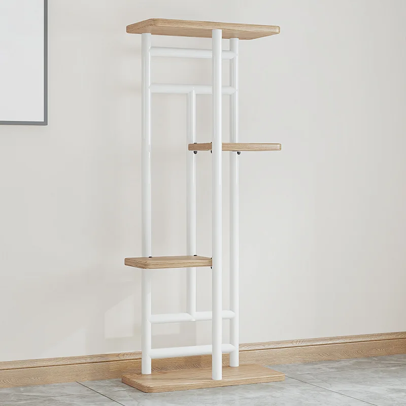 Simple iron storage rack indoor living room outdoor gardening multi-layer floor to ceiling balcony flower rack