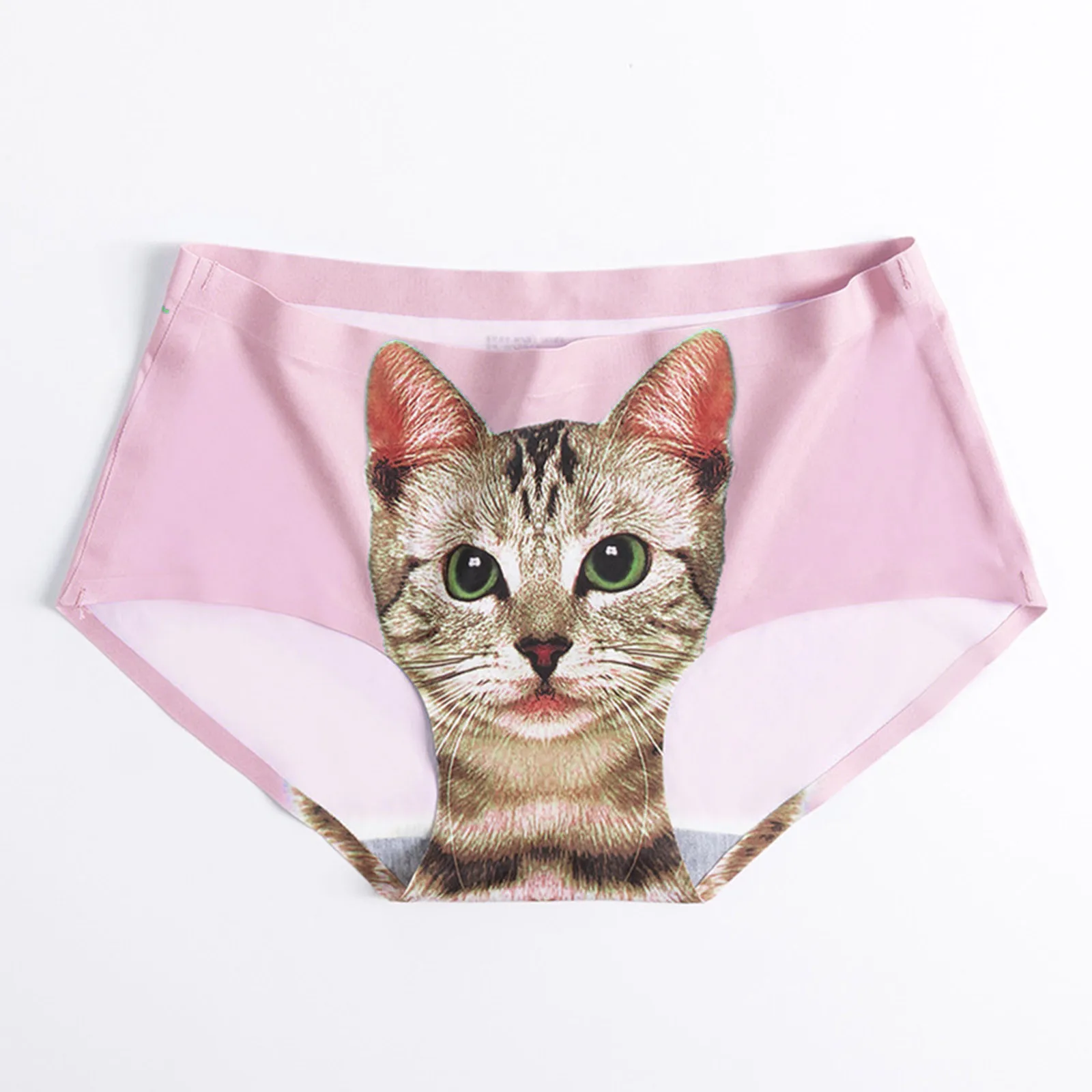 Sexy-Ice-Silk-Cat-Print-Briefs-Women-Comfortable-Underwear-Ladies-Ultra ...