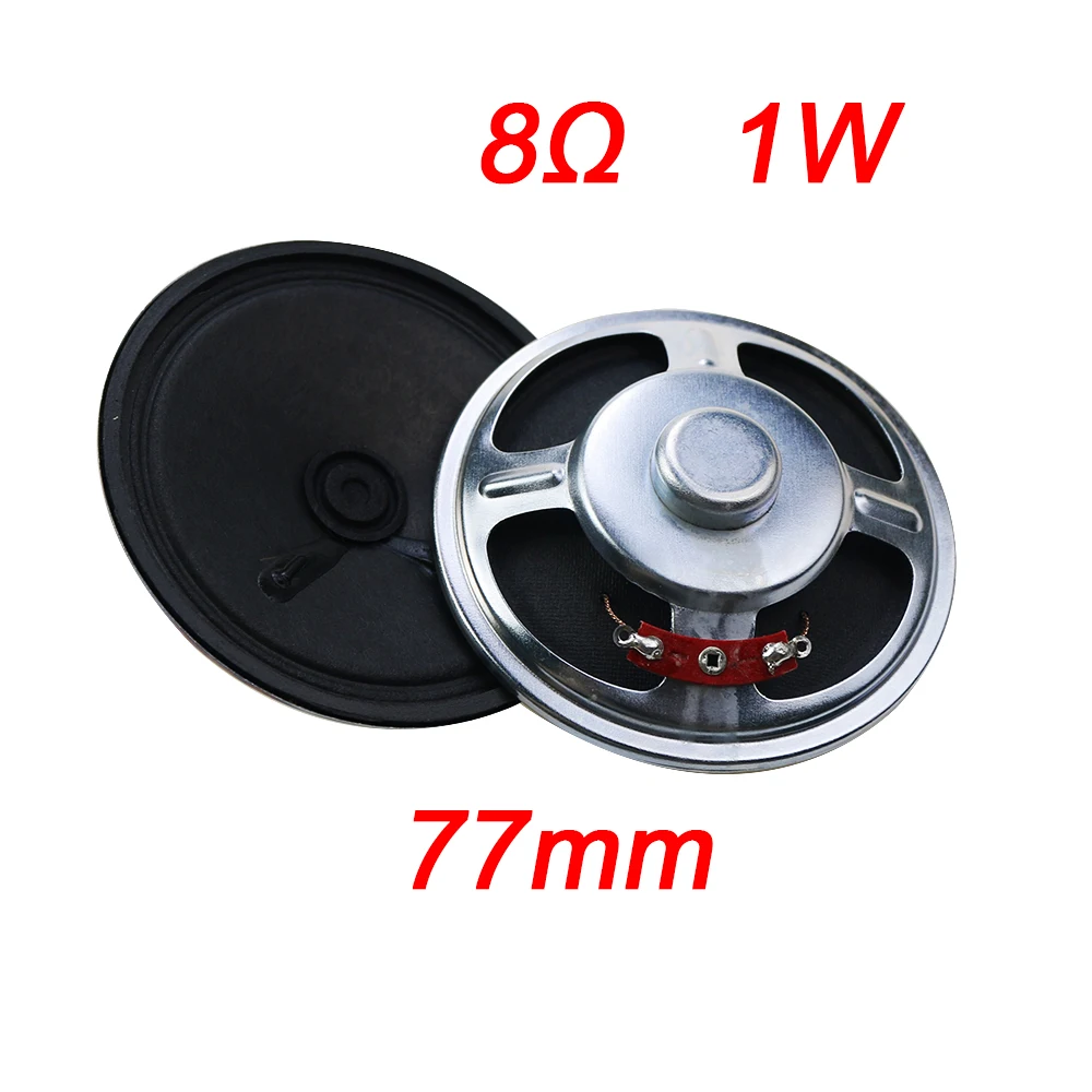 오리지널 초박형 미니 스피커, 라우드 스피커, 8 옴, 8, 1 와트, 1 W, 8R 직경, 30mm, 40mm, 50mm, 57mm, 66mm, 77mm, 2 개, 신제품