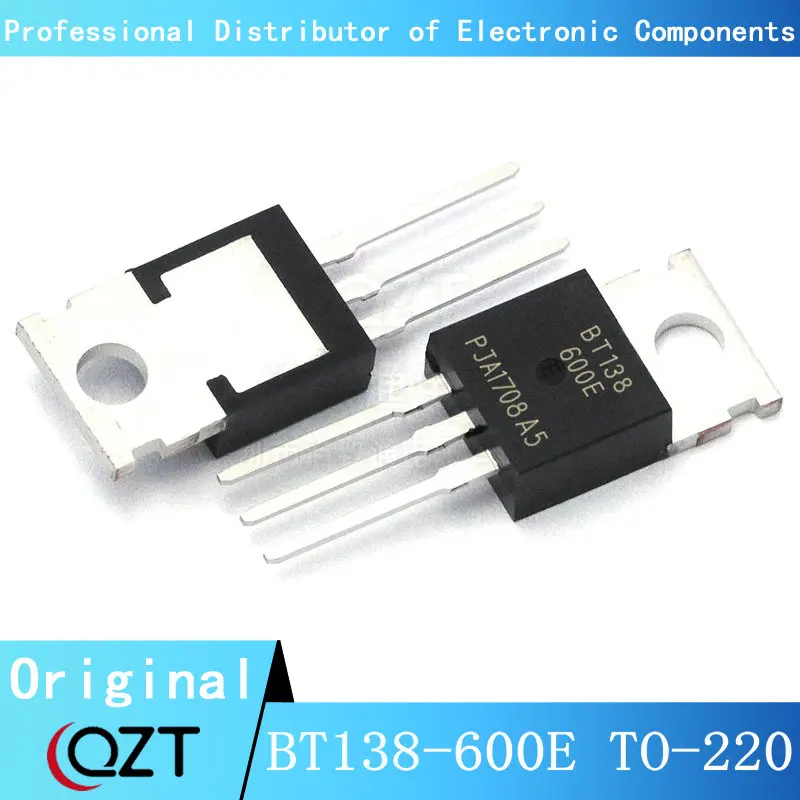 10pcs/lot BT138-600E TO220 BT138-600 138-600E 12A 600V TO-220 chip New spot