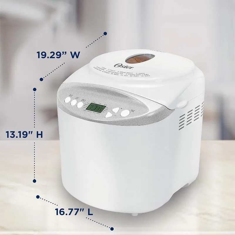 Oster Expressbake Bread Maker with Gluten-Free Setting, 2 Pound, White (CKSTBR9050-NP) 6
