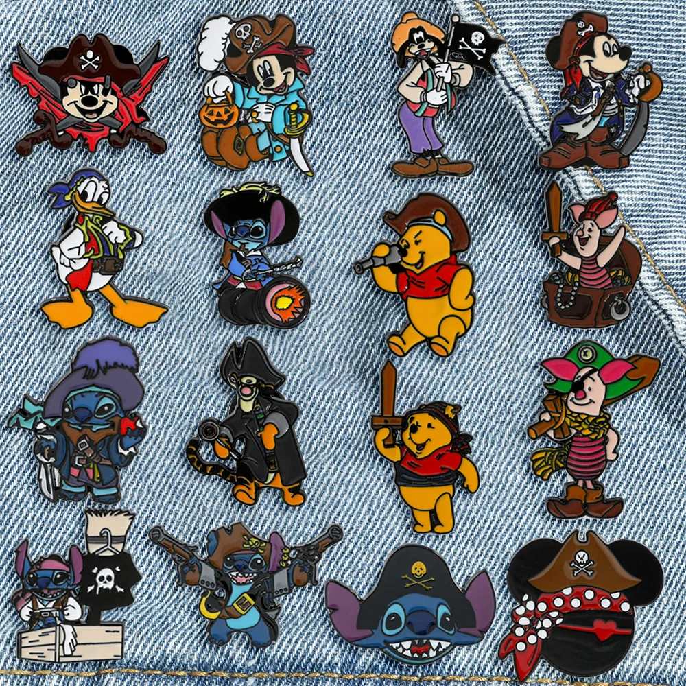 Pins Disney Pirates Exclusifs: Mickey, Stitch & Plus