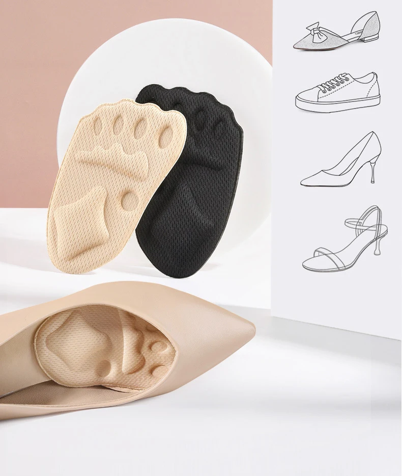 Women High Heel Forefoot Pad for Shoes Insert Half Insoles Plantar Fasciitis Pain Relief Comfortable Foot Care Massaging Toe Pad