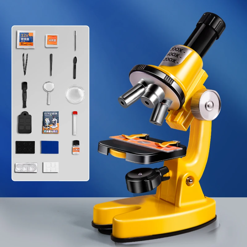 Mini Microscope jouet de laboratoire, Kit d'expérimentation scientifique  éducative pour enfants, jouets éducatifs, Science stéréo, cadeaux  d'anniversaire - AliExpress