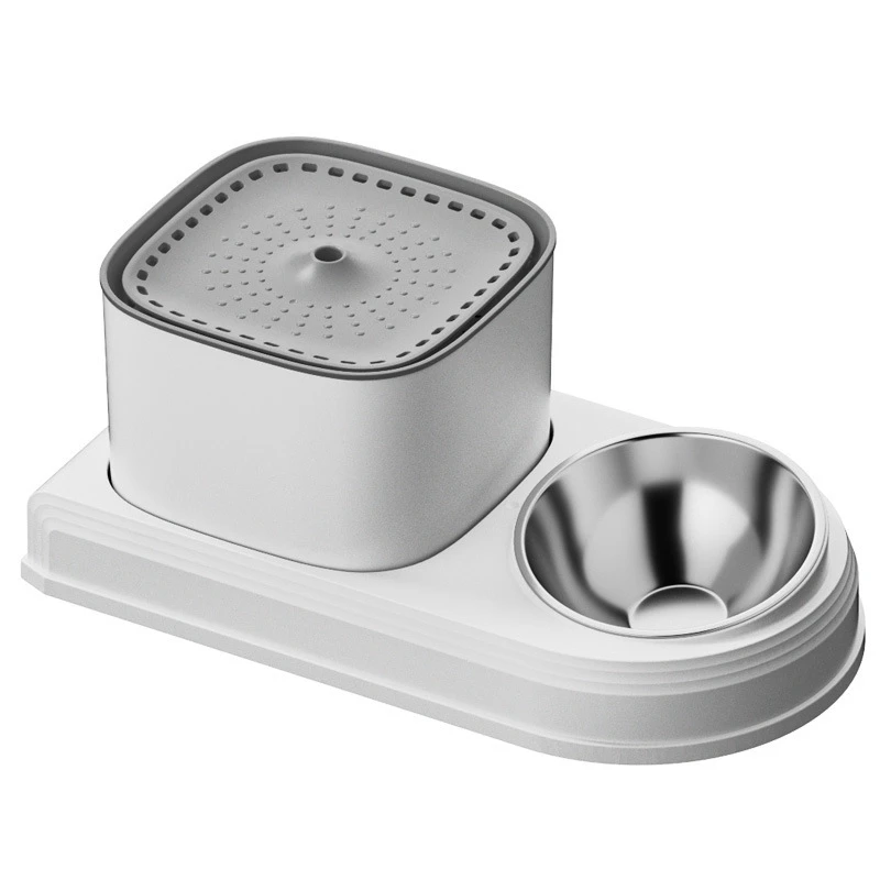 

Automatic Cats Drinker And Feeding Bowl Recirculate Filtering Pet Cats Drinking Water Dispenser Easy Pet Feeding