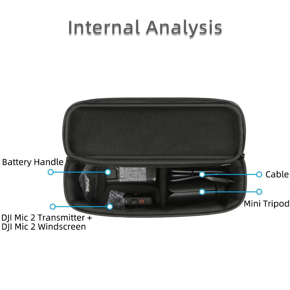 Tragbare, stoßfeste Hartschalen-Tasche für DJI Pocket 4, Reise-Aufbewahrungstasche, schützende Tragetasche, leichte Kamerabox, Zubehör – Detail 10