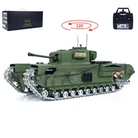 Gifts TD Ready to Run 1/16 RTR Military RC Tank Churchill Mk.VII Metal Tracks Rock Arm Radio Control Panzer Vehicle TH23782 1
