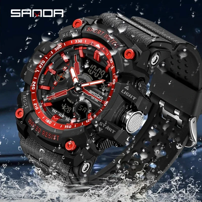 Sanda Marca Reloj Militar Hombres Digital Deportes Relojes Hombre,  Impermeable Electrónico Reloj Pulsera, Elección Ideal Regalos, Compra  Últimas Tendencias