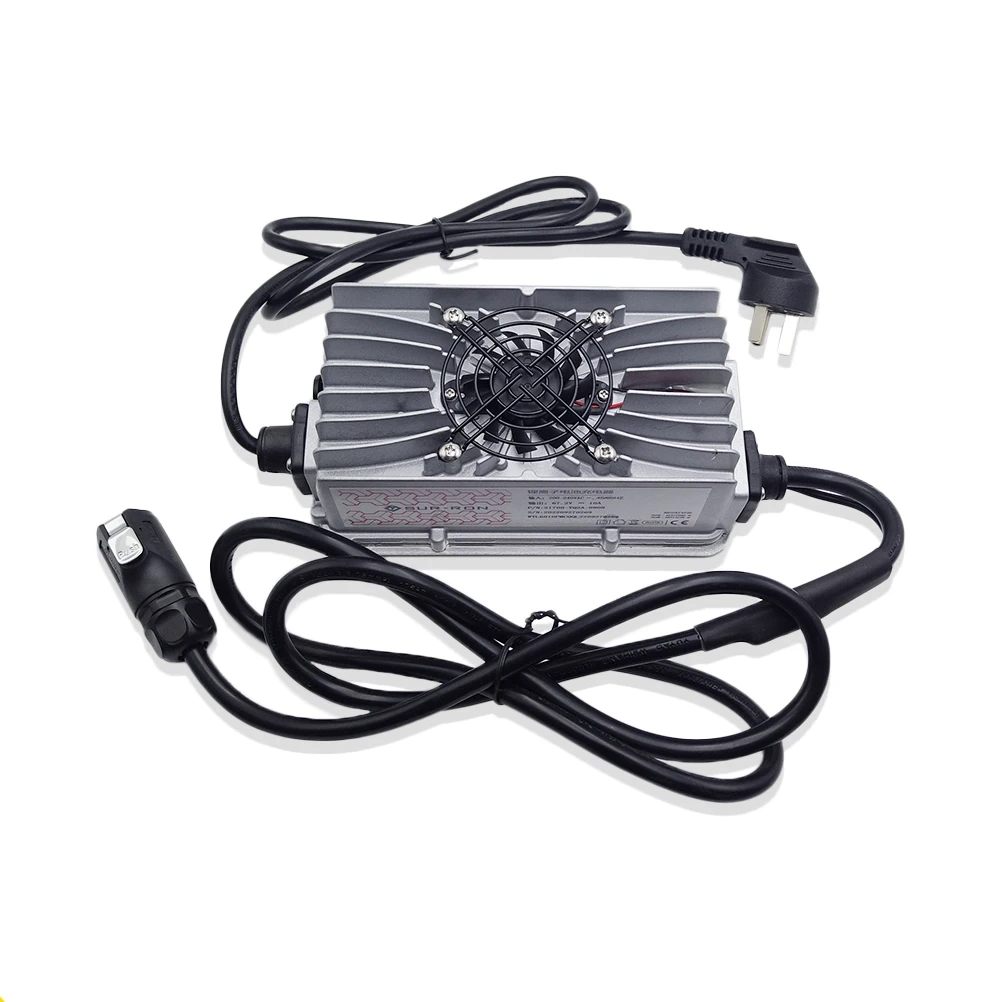 OLOMM premium silent silver metal 60V 10A charger for Sur-Ron Light Bee electric off road motorcycle