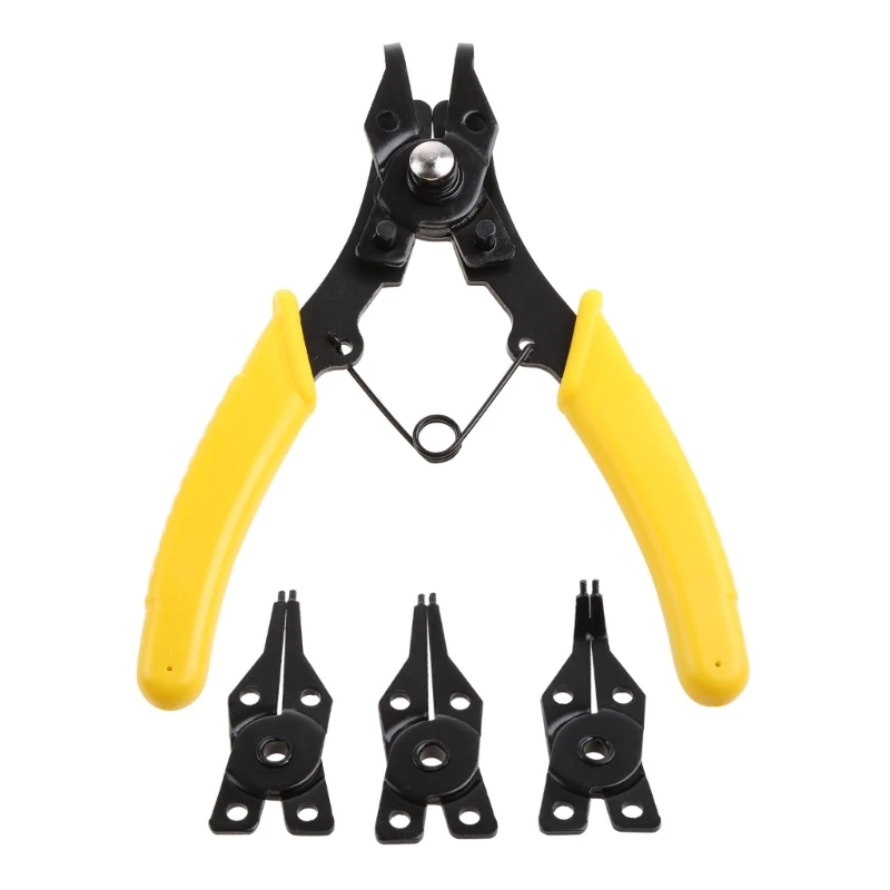 

4-in-1 Ring Pliers Plier Hand Tool Set Circlip Combination Retaining Clip