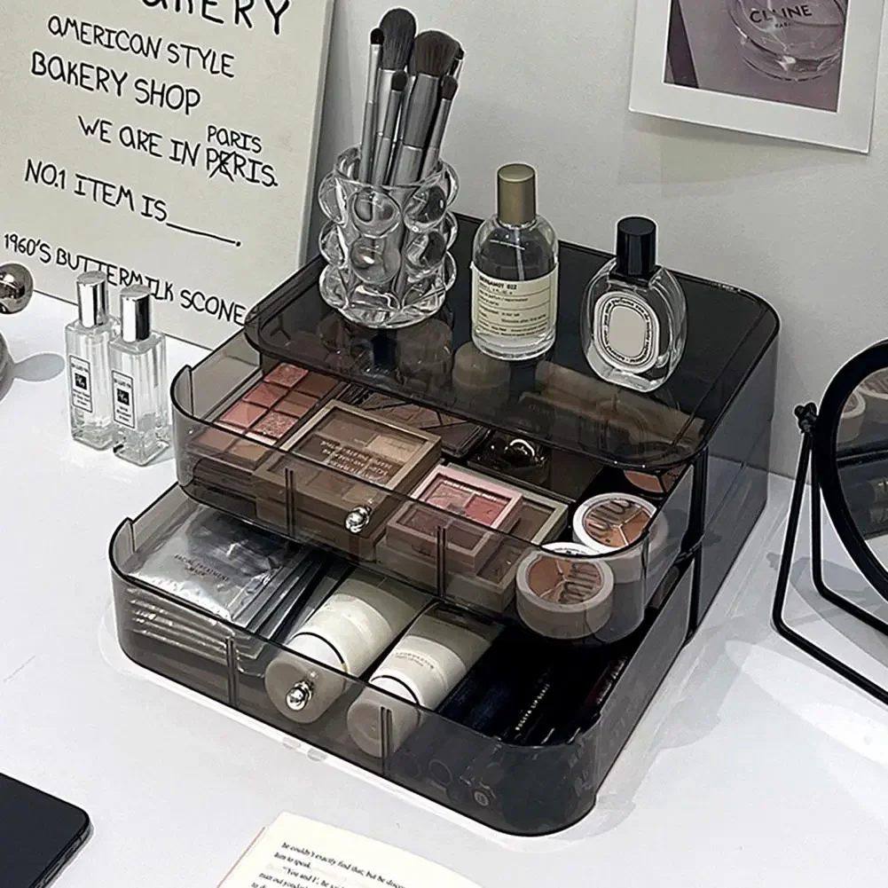 

Storage Box Fashion Dustproof Acrylic Clear Drawer Type Makeup Products Container Box for Home