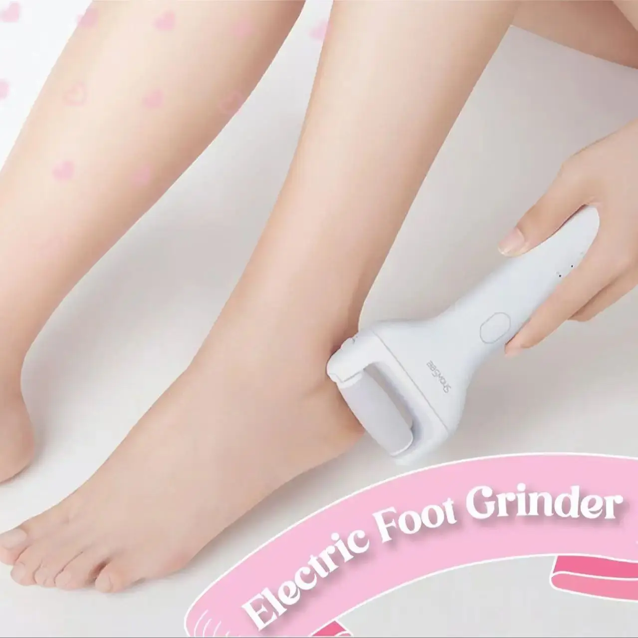 Turbo Speed Electric Foot Grinder USB Rechargeable Handheld Callus Remover for Smooth Feet Dead Skin Pedicure Tool