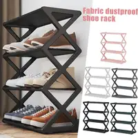 Hot Sale Fabric Dustproof Shoe Rack Shoe Shelf Storage Boots Multifunctional Storage Shoe Shoe Organizer Organizer Detachab U7C0 1