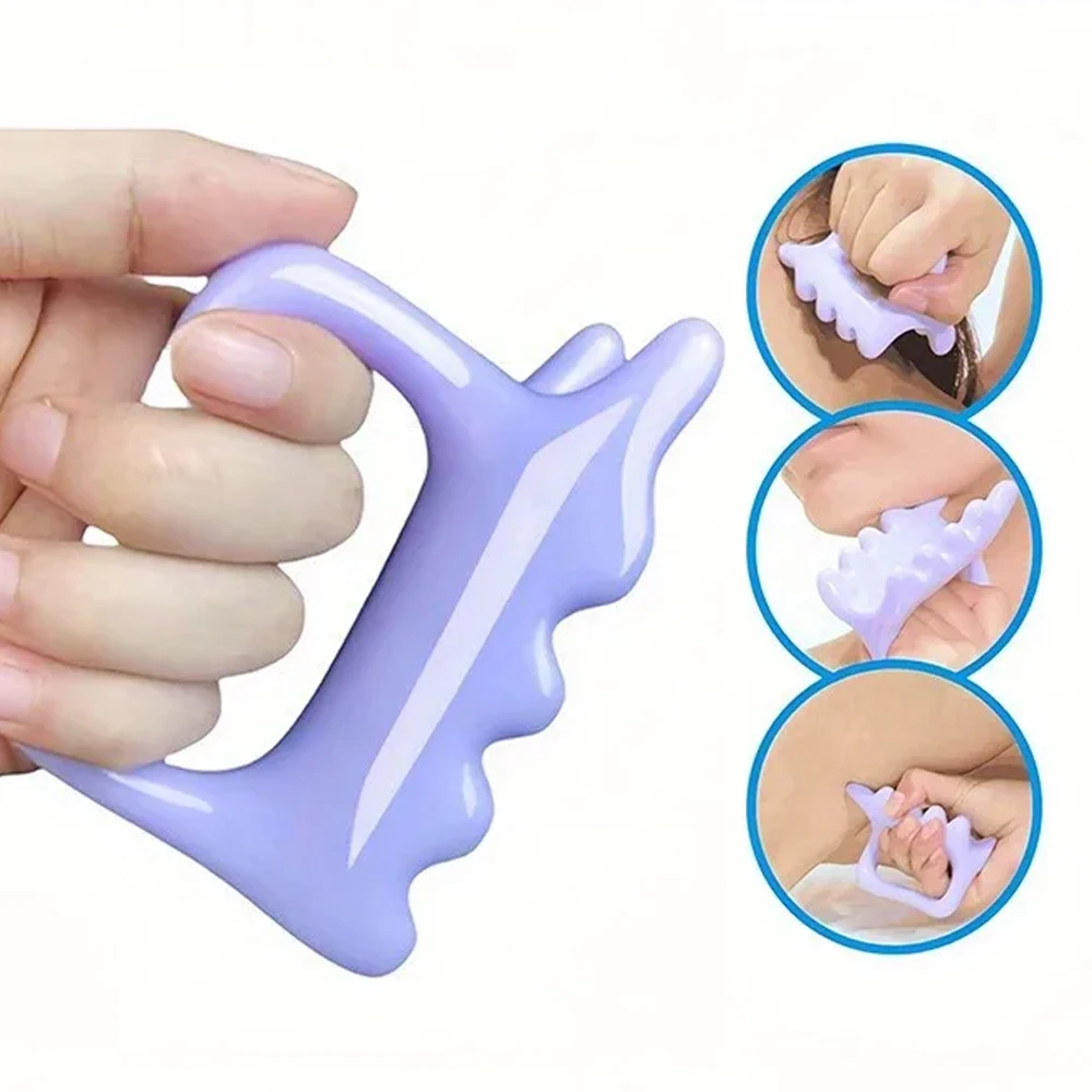 Handheld Face and Body Massager Neck Shoulder Back Resin Massager Guasha Tool Relief Relax Body Massager Mother's Day Gift