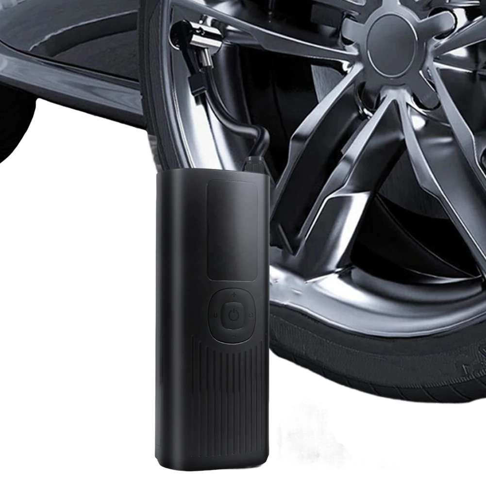 Cordless Tire InflatorLED Light Portable Air Compressor Pressure Detection Smart Tire Pump for Car Motorcycle Bicycl