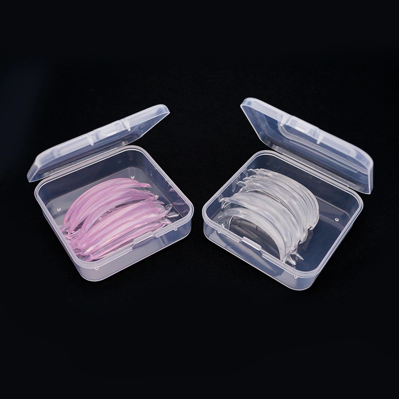 5 쌍 새로운 물고기 모양 실리콘 속눈썹 파마 패드 끈적 속눈썹 막대 방패 리프팅 3D 속눈썹 경기자 액세서리 메이크업 도구