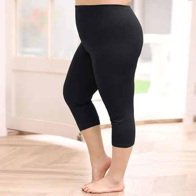 Plus Size Clothes Women's Leggings Summer Thin Modal High Waist Gym Tight  Short Pants Running Fitness Outfits Sport Yoga Pants - AliExpress