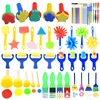 Painting Sponge Brush Set Children Drawing Toys EVA Stamp Art Rubbings Graffiti Roller Tools Early Education DIY Puzzle Toy TMZ 1