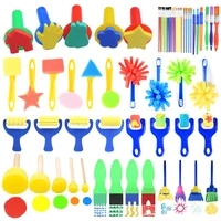 Painting Sponge Brush Set Children Drawing Toys EVA Stamp Art Rubbings Graffiti Roller Tools Early Education DIY Puzzle Toy TMZ 1