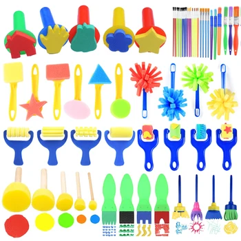 Kids Painting Set; Sponges and Brushes 1