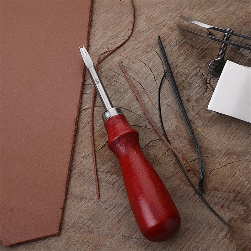 Leather Craft Tool Leather Edge Cutter 0.8/1.0/1.2/1.5mm Sharp Edge Beveler Skiving Beveling Knife Cutting Hand Craft