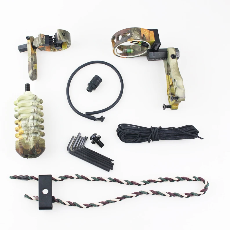 7pcs Full Set Jx1000 Bow Accessories Set For Compound Bow include Stablizer Sight Arrow Rest Peep Sight 4