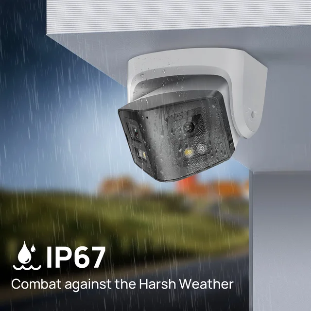 Hikvision Compatible 4K 8MP 180° Panoramic IP Camera IR&ColorVu 2-way Audio Human Detection SD Card Slot Plug&Play HIK NVR - Image 2