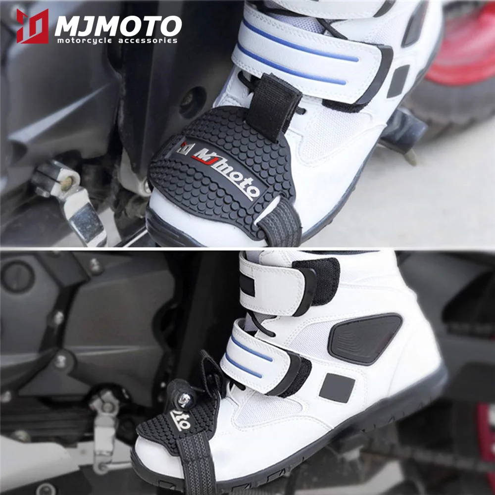 Motorcycle Shoe Cover Guards Motorcycle Gear Shift Pad Adjustable Durable Boot Protector Anti-skid Gear Shifter Elastic Band motorcycle shift pad motorcycle shoe cover