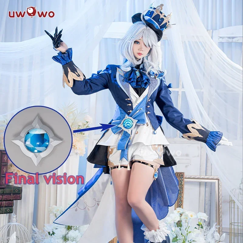 

PRE-SALE UWOWO Furina Cosplay GAME Genshin Impact Costume Furina Focalors Hydro Archon Fontaine Rococo Furina Cospaly Outfit