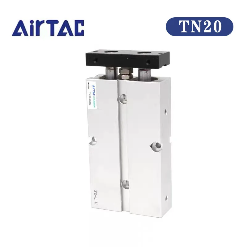 

Airtac TN Double shaft double rod small cylinder miniature Bore 20mm Stroke 20/30/40/50/60/100mm Acting Guideway Air Cylinder