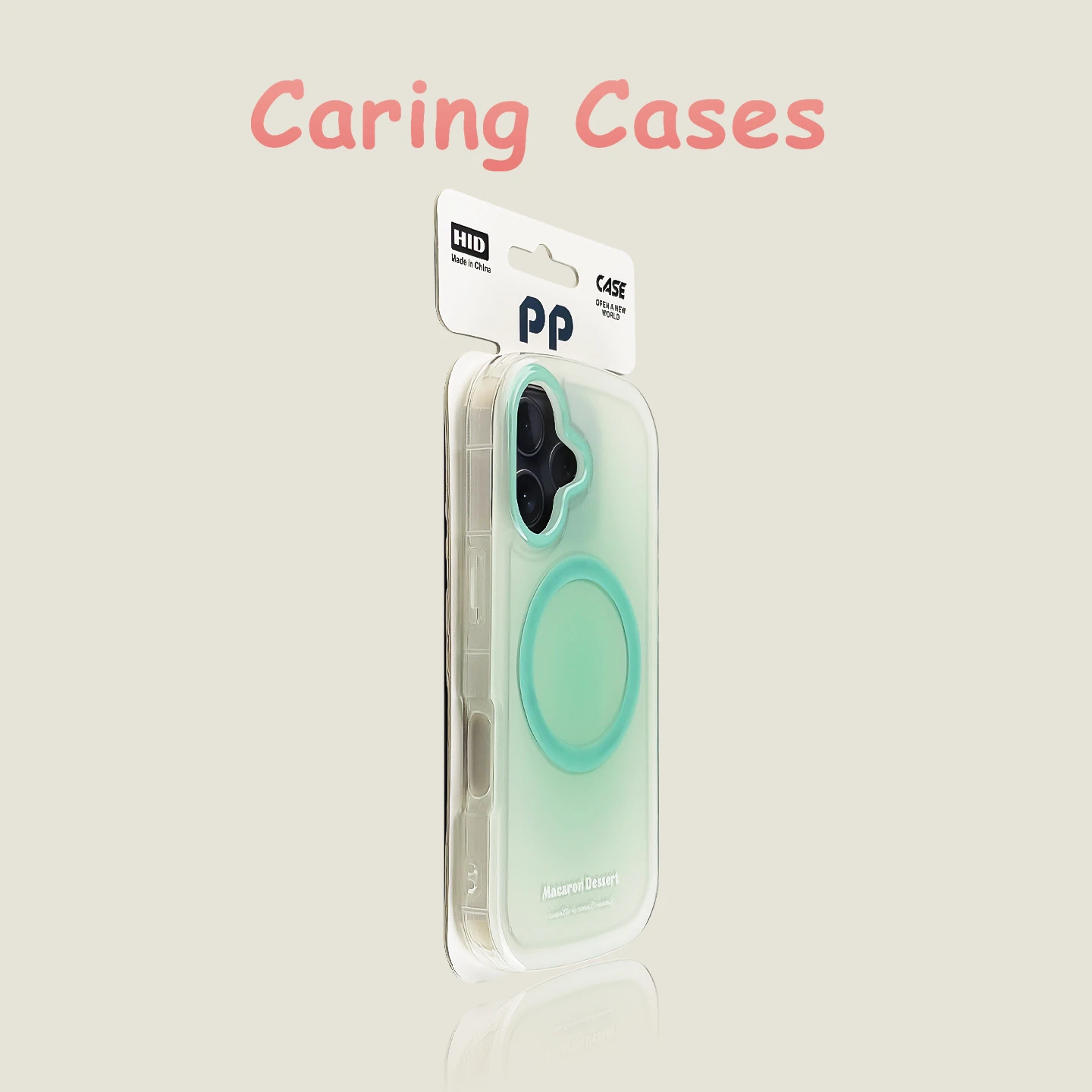 Matcha Green Gradient Clear Shockproof Premium Magnetic Case