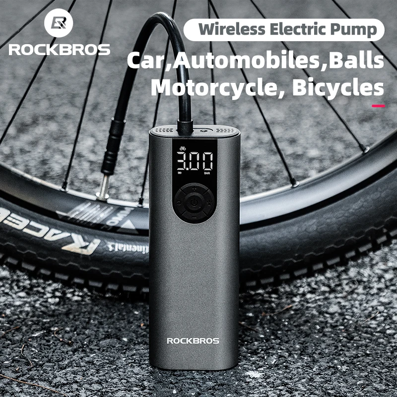 ROCKBROS Elektrische Fahrradpumpe MINI wiederaufladbare Luftpumpe –  ROCKBROS-EU