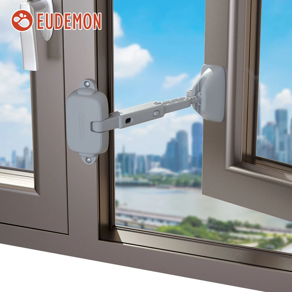 EUDEMON Child Protection Window Restrictor Adjustable Window Lock ABS Child Safety Stopper Falling Prevention Locks Limiter