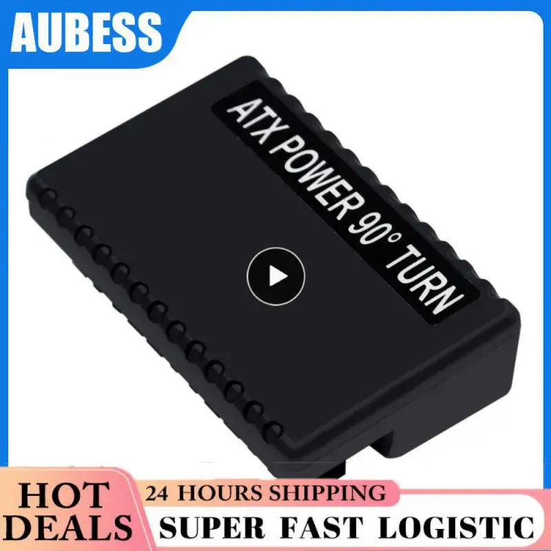 

24 Pin to 90 Degree Power Plug Adapter Mainboard Motherboard Power Supply Cable Connectors Modular Mounting Accessessory