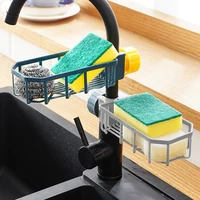 Adjustable Sink Drain Rack Sponge Storage Faucet Holder Soap Drainer Shelf Basket Organizer Kitchen Bathroom Accessories 1