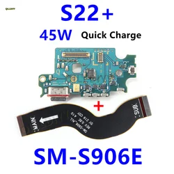 Enhanced 45W Charging Port Board with Fast Charger and USB Flex Cable for Samsung Galaxy S22 Plus (SM - S906E)