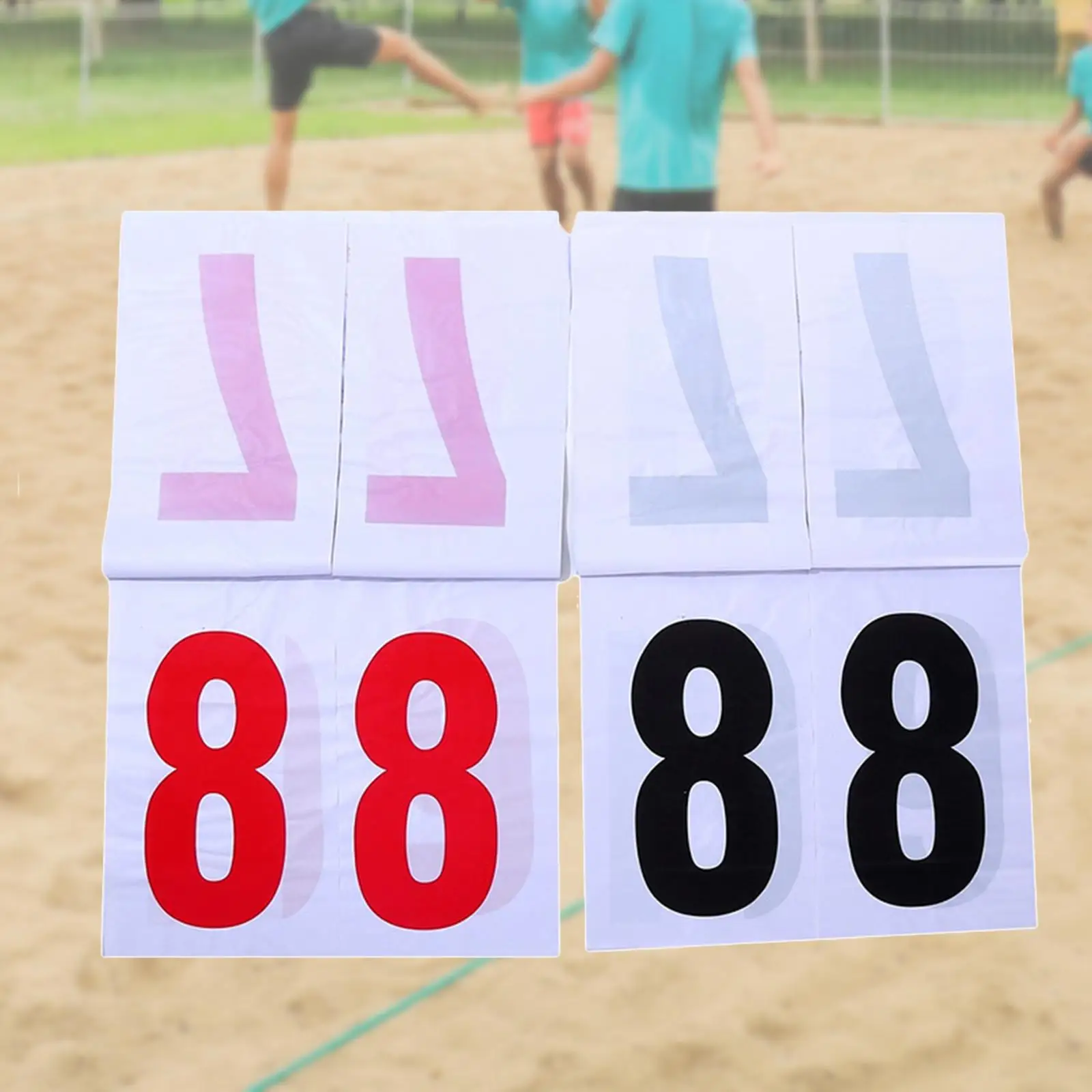 

Scoreboard 16.4in*16.4in Hanging 2 digits for Soccer Indoor Outdoor Pingpong