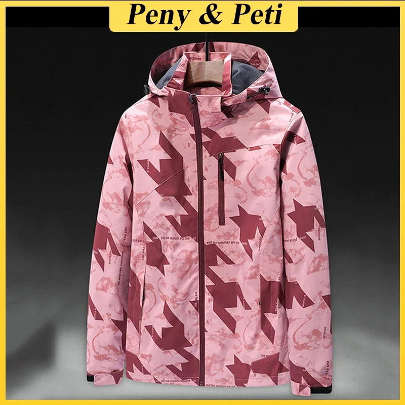 Women Outdoor Jackets Waterproof Hiking Jacket Autumn Winter Women Sports Coat Warm Chic Clothing