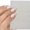 Pattern French Style Self Adhesive Nails Art Sliders Manicure Stripe Nails Decals 3D Lines Nail Sticker Nail Art Decoration 3