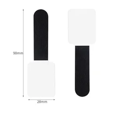 Self-Adhesive Reusable Cable Ties and Wire Organizer Straps - 20PCS (Black)